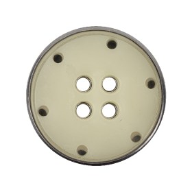 New Silver Metal Coat Button – 44L/28mm New Silver Metal Coat Button – 44L/28mm