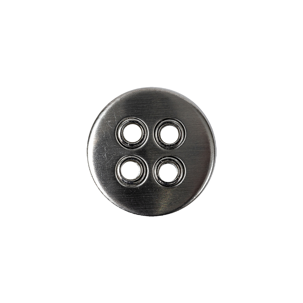 Silver Matte Nickel Metal Coat Button – 28L/18mm Silver Matte Nickel Metal Coat Button – 28L/18mm