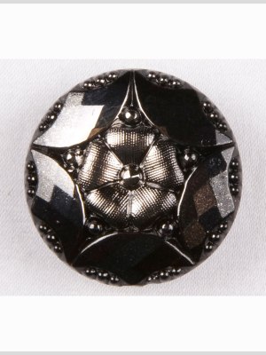 Platinum Shaded Glass Button – 22L/14mm Platinum Shaded Glass Button – 22L/14mm