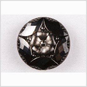 Platinum Shaded Glass Button – 22L/14mm Platinum Shaded Glass Button – 22L/14mm