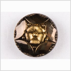 Gold Shaded Glass Button – 22L/14mm Gold Shaded Glass Button – 22L/14mm