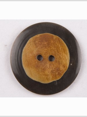 Black/Natural Horn Coat Button – 80L/50.8mm Black/Natural Horn Coat Button – 80L/50.8mm