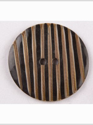Black Horn Coat Button – 80L/50.8mm Black Horn Coat Button – 80L/50.8mm
