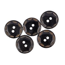 Black Horn Button – 32L/20mm Black Horn Button – 32L/20mm