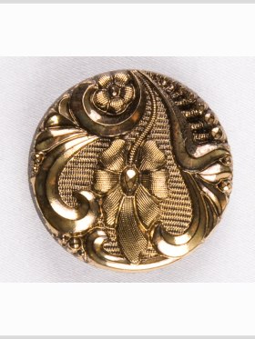 Old Gold Glass Button – 44L/28mm Old Gold Glass Button – 44L/28mm