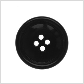 Black Glass Button – 44L/28mm Black Glass Button – 44L/28mm