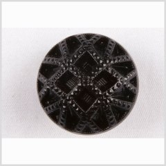 Black Studded Glass Shank Back Button – 18L/11.5mm Black Studded Glass Shank Back Button – 18L/11.5mm