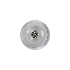 Crystal Half Matte Glass Button – 28L/18mm Crystal Half Matte Glass Button – 28L/18mm