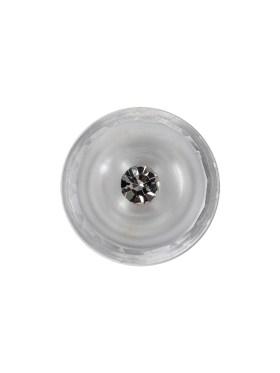 Crystal Half Matte Glass Button – 28L/18mm Crystal Half Matte Glass Button – 28L/18mm
