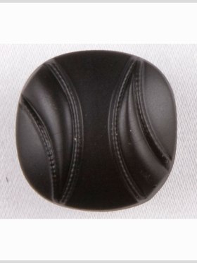 Black Matte Glass Button – 18L/11.5mm Black Matte Glass Button – 18L/11.5mm