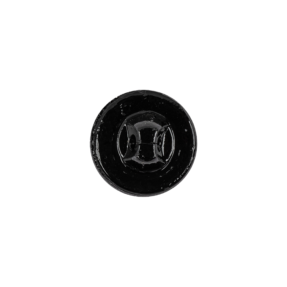 Black Glass Button - 22L/14mm