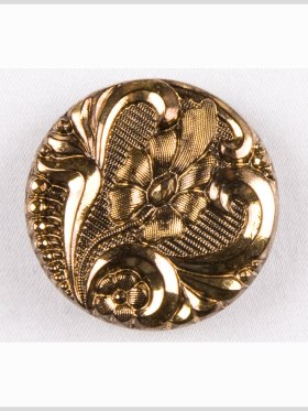 Old Gold Glass Button – 28L/18mm Old Gold Glass Button – 28L/18mm