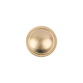 Matte Gold Brushed Metal Shank Back Button – 22L/14mm Matte Gold Brushed Metal Shank Back Button – 22L/14mm