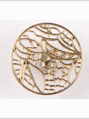 Light Gold Metal Coat Button – 40L/25.5mm Light Gold Metal Coat Button – 40L/25.5mm