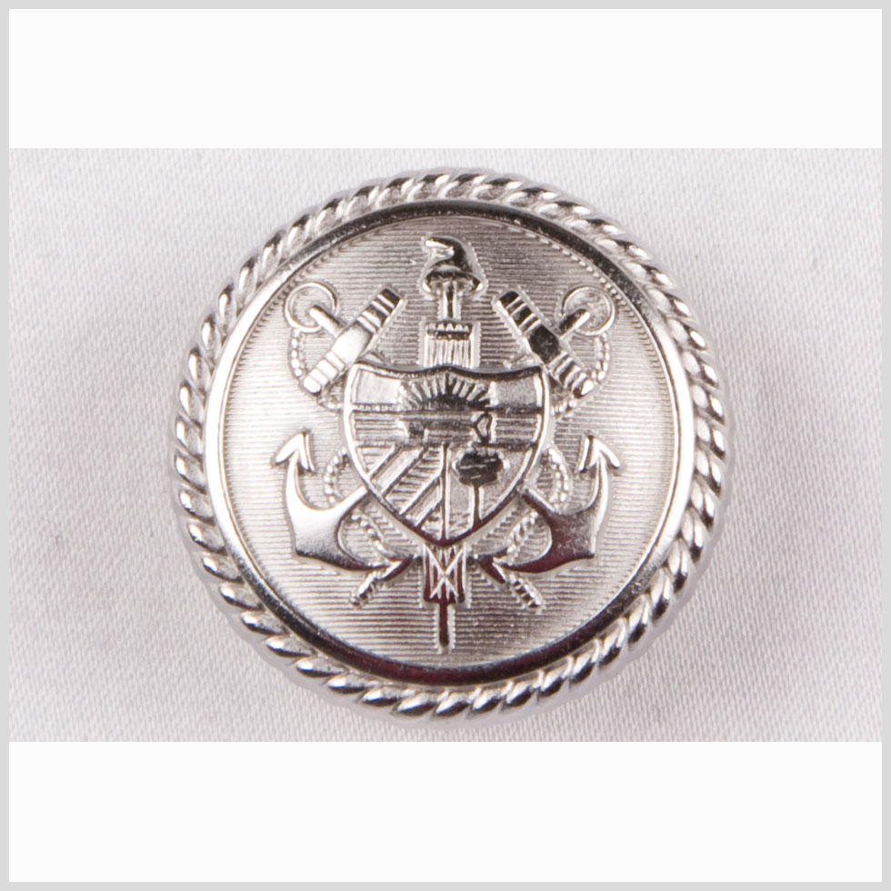 New Silver Matte Metal Blazer Button – 24L/15mm New Silver Matte Metal Blazer Button – 24L/15mm