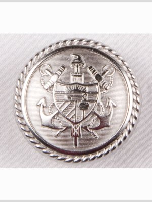 New Silver Matte Metal Blazer Button – 24L/15mm New Silver Matte Metal Blazer Button – 24L/15mm