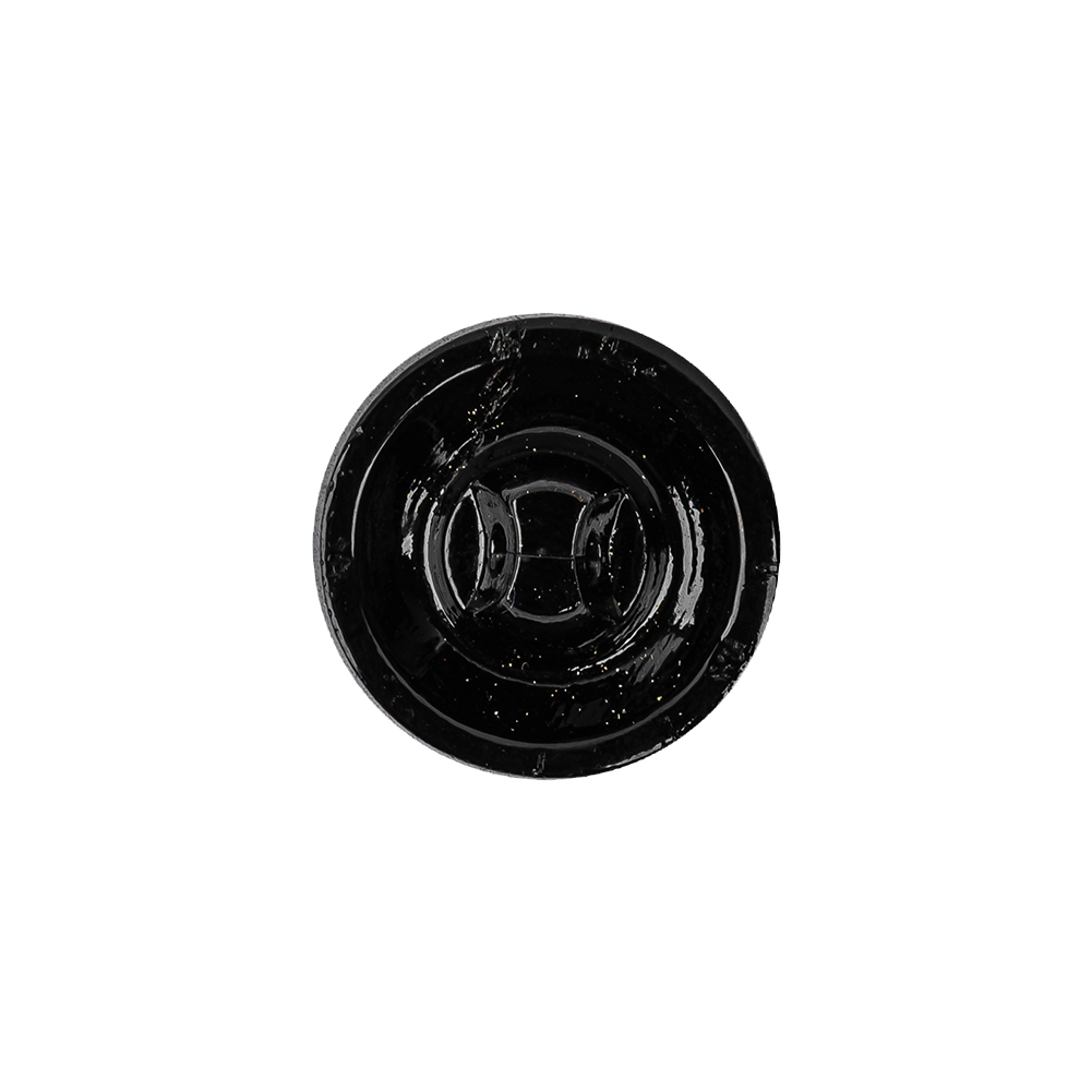 Black/Platinum Glass Button – 28L/18mm Black/Platinum Glass Button – 28L/18mm