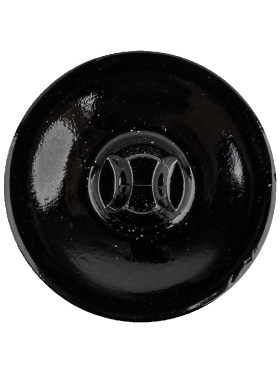 Black/Platinum Glass Button – 40L/25.5mm Black/Platinum Glass Button – 40L/25.5mm