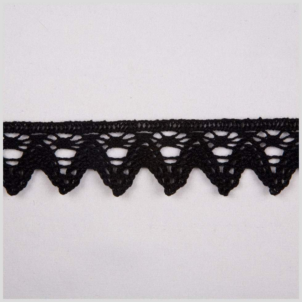 1″ Black Cluny Lace 1″ Black Cluny Lace