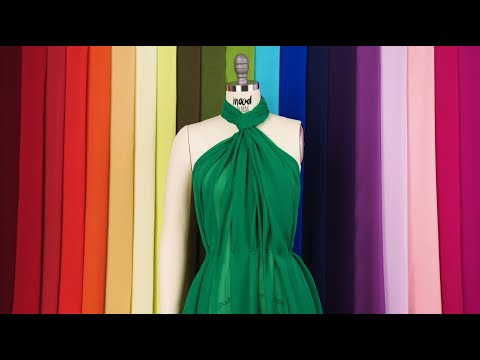 Silk Chiffon 44″ – Tango Red – Premium Collection Silk Chiffon 44″ – Tango Red – Premium Collection