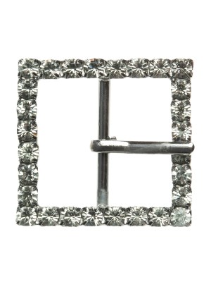 Swarovski Black Diamond and Gunmetal Square Rhinestone Buckle – 1.375″ Swarovski Black Diamond and Gunmetal Square Rhinestone Buckle – 1.375″