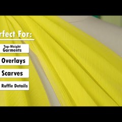 Crinkled Silk Chiffon – Red – Premium Collection Crinkled Silk Chiffon – Red – Premium Collection