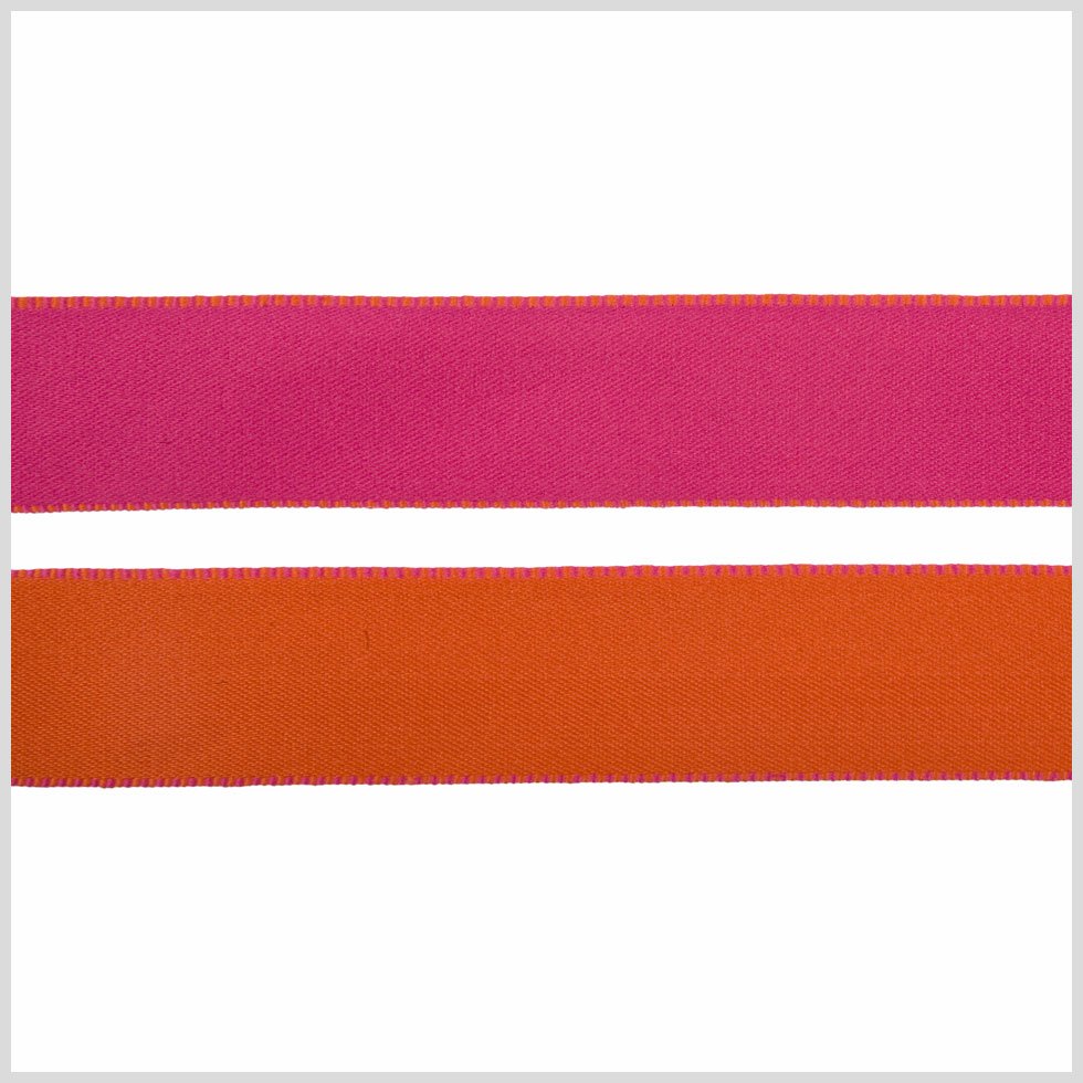 1″ Hot Pink/Orange Reversible Ribbon 1″ Hot Pink/Orange Reversible Ribbon