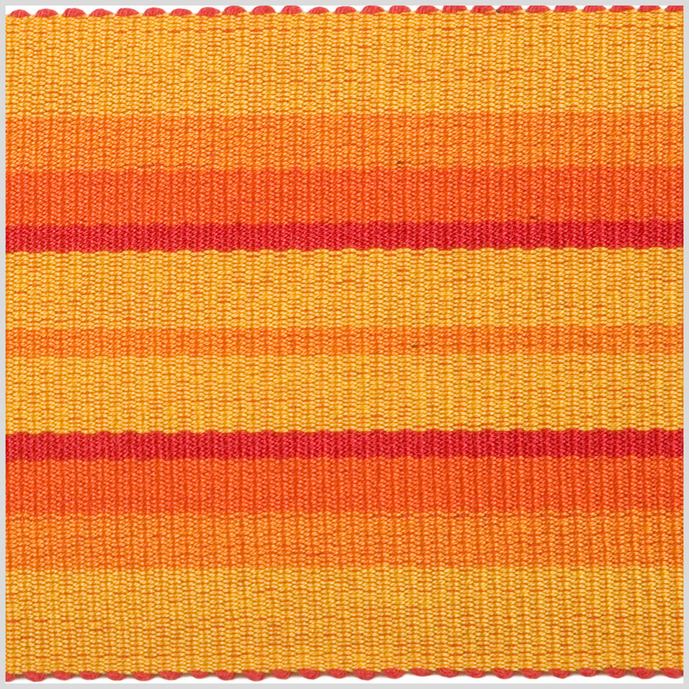 Sunshine/Orange/Mango Striped Grosgrain Ribbon