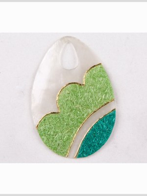 Natural Lime Green Tender Green Shell Pendant Natural Lime Green Tender Green Shell Pendant