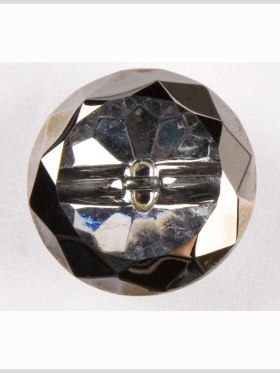 Crystal and Platinum Glass Button – 40L/25.5mm Crystal and Platinum Glass Button – 40L/25.5mm