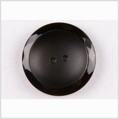Black Half Matte Glass Button – 28L/18mm Black Half Matte Glass Button – 28L/18mm