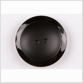Black Half Matte Glass Button – 50L/32mm Black Half Matte Glass Button – 50L/32mm
