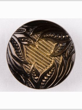 Gold Shaded Glass Button – 36L/23mm Gold Shaded Glass Button – 36L/23mm