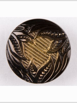Gold Shaded Glass Button – 44L/28mm Gold Shaded Glass Button – 44L/28mm