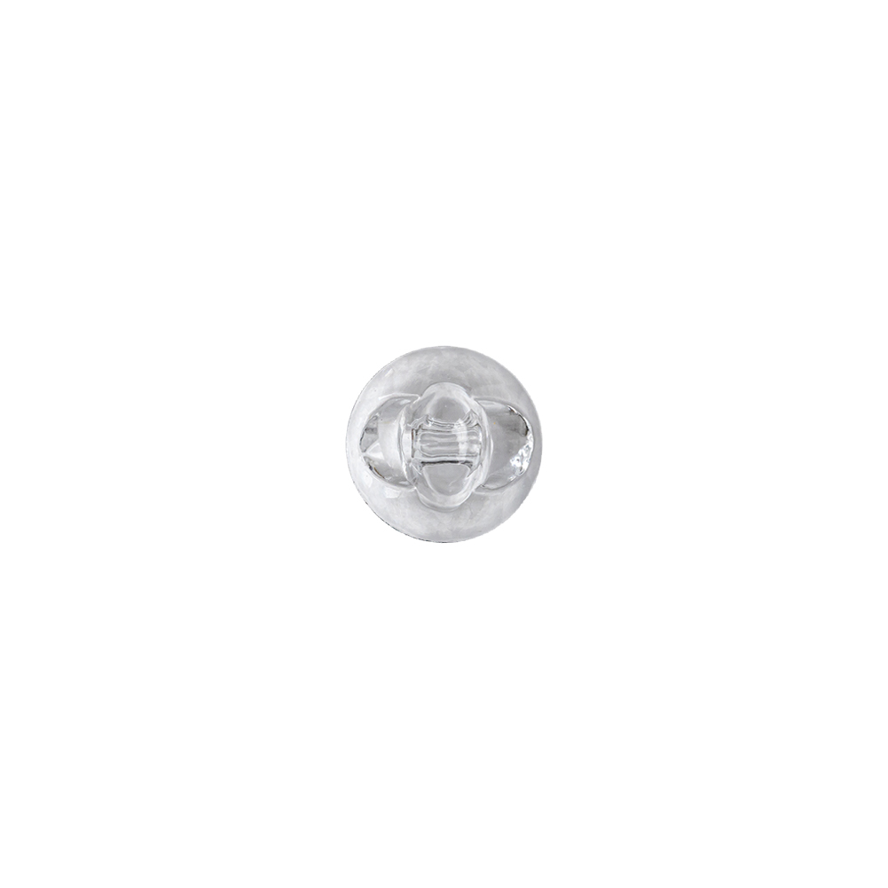 Crystal Self Back Glass Button - 14L/9mm