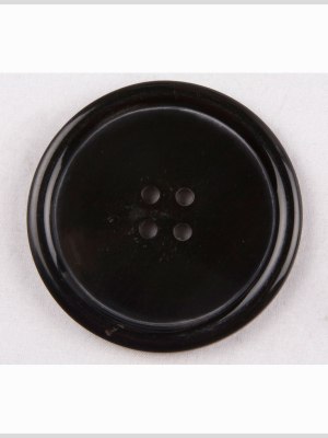 Black Horn Coat Button – 80L/50.8mm Black Horn Coat Button – 80L/50.8mm