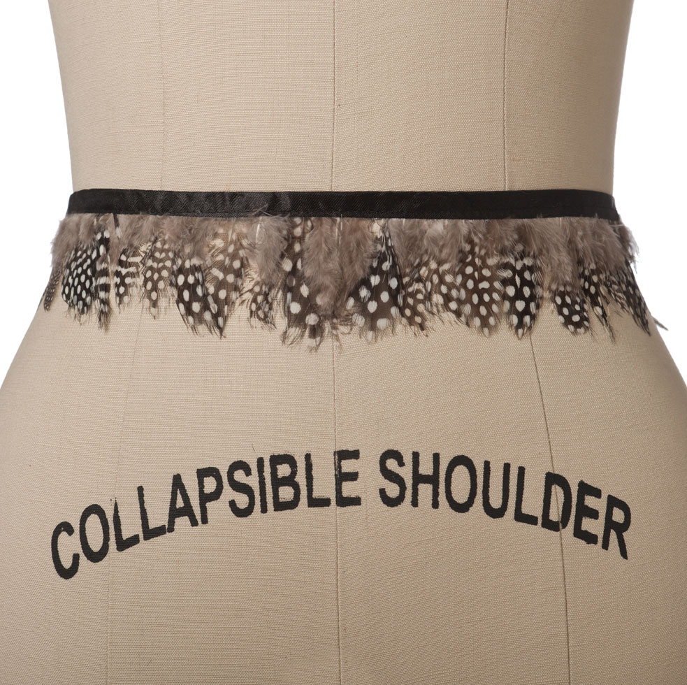 Black/White Dots Guinea Fringe Black/White Dots Guinea Fringe