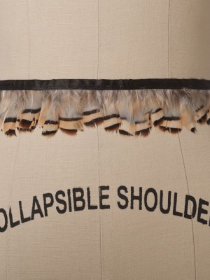 White Beige Pheasant Feather White Beige Pheasant Feather