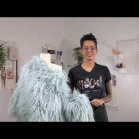 Shaggy Faux Fur – Blue Shaggy Faux Fur – Blue