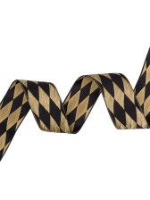 1.5″ Black/Gold French Jacquard Ribbon 1.5″ Black/Gold French Jacquard Ribbon