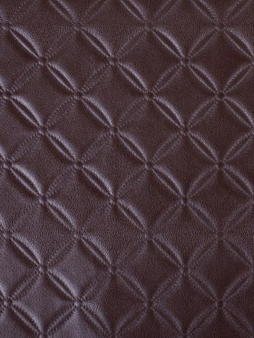 Chocolate Brown Quilted Vinyl Chocolate Brown Quilted Vinyl