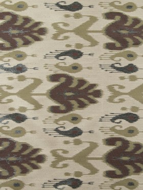 Olive Double-Wide Ikat Print Poly Woven Olive Double-Wide Ikat Print Poly Woven
