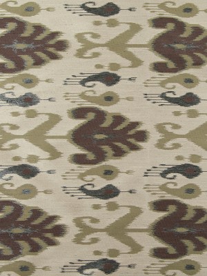 Olive Double-Wide Ikat Print Poly Woven Olive Double-Wide Ikat Print Poly Woven