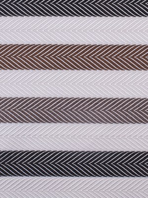 Ivory and Brown Herringbone Stripes Poly Brocade Ivory and Brown Herringbone Stripes Poly Brocade