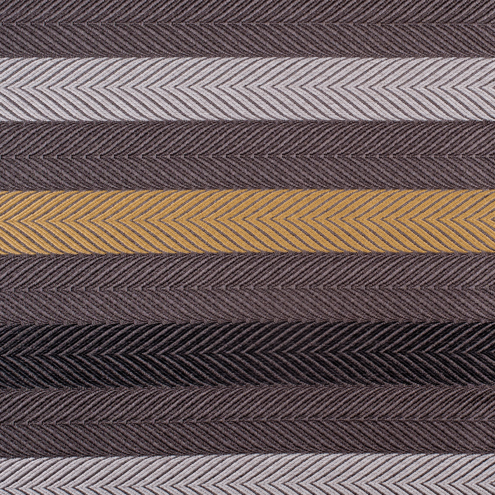 Taupe and Gold Herringbone Stripes Poly Brocade Taupe and Gold Herringbone Stripes Poly Brocade