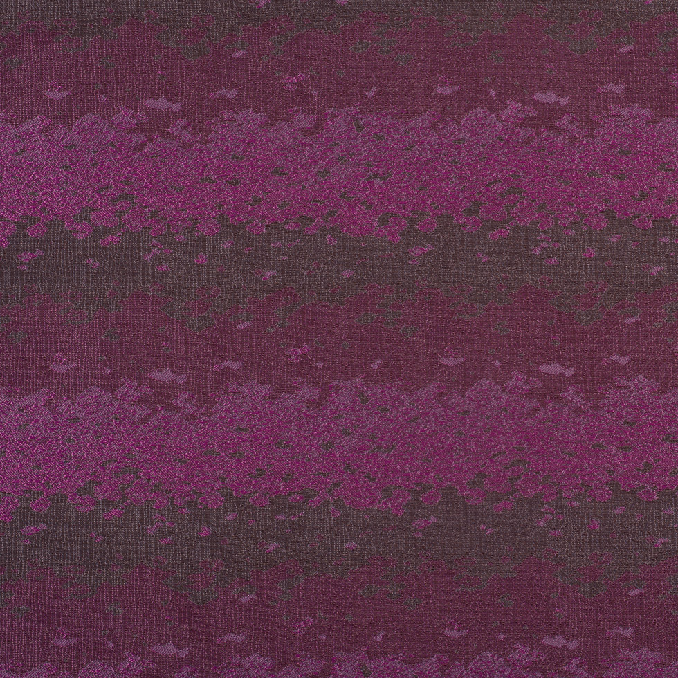 Organic Ripples Brown and Fuchsia Poly Brocade Organic Ripples Brown and Fuchsia Poly Brocade