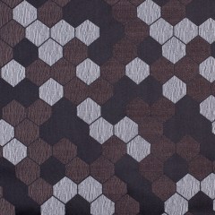 “Cells” Brown and Silver Poly Brocade “Cells” Brown and Silver Poly Brocade