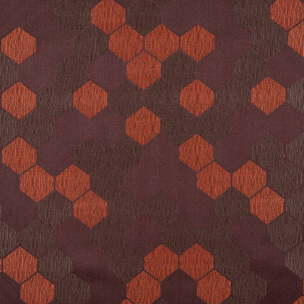 “Cells” Tan and Orange Poly Brocade “Cells” Tan and Orange Poly Brocade