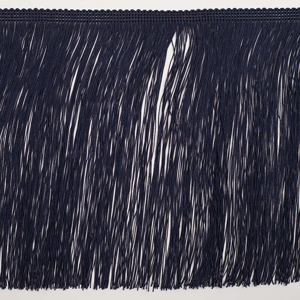 8″ European Dark Blue Chainette Fringe Trim 8″ European Dark Blue Chainette Fringe Trim
