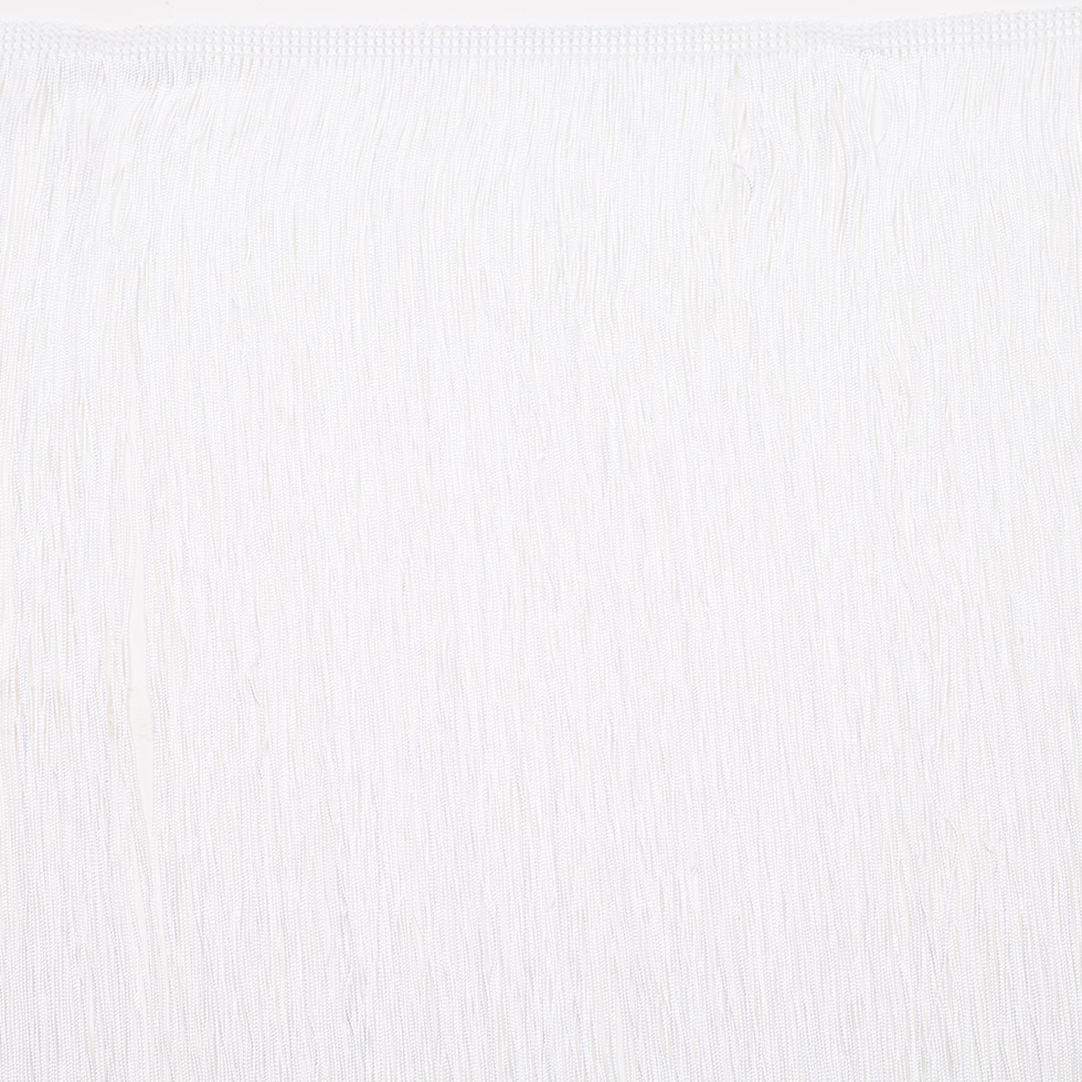 24″ European White Chainette Fringe Trim 24″ European White Chainette Fringe Trim